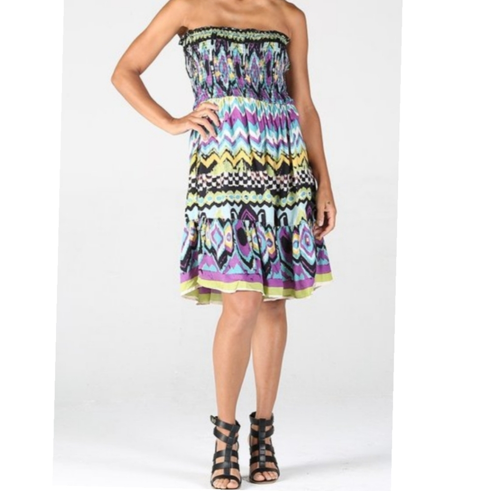 🆕🌿BOHO TUBE TOP DRESS🌿